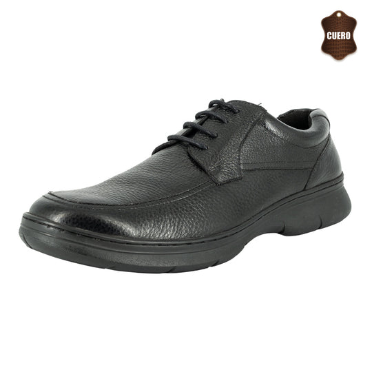Zapato de Cuero Martin Negro London Adixt