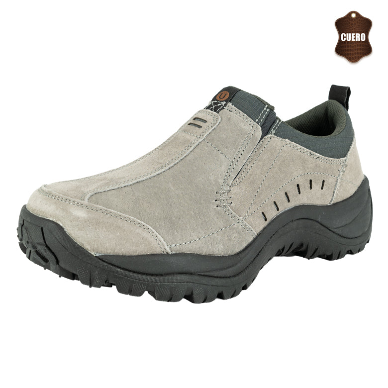 Zapato de Cuero Cedro Gris London Adixt