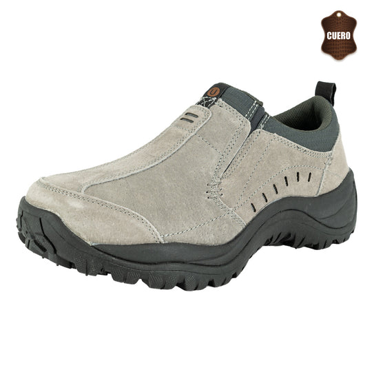 Zapato de Cuero Cedro Gris London Adixt