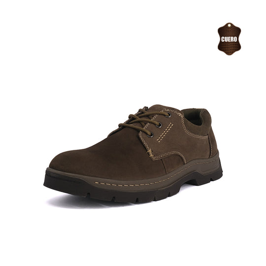 Zapato de Cuero Casual Ymir Verde London Adixt