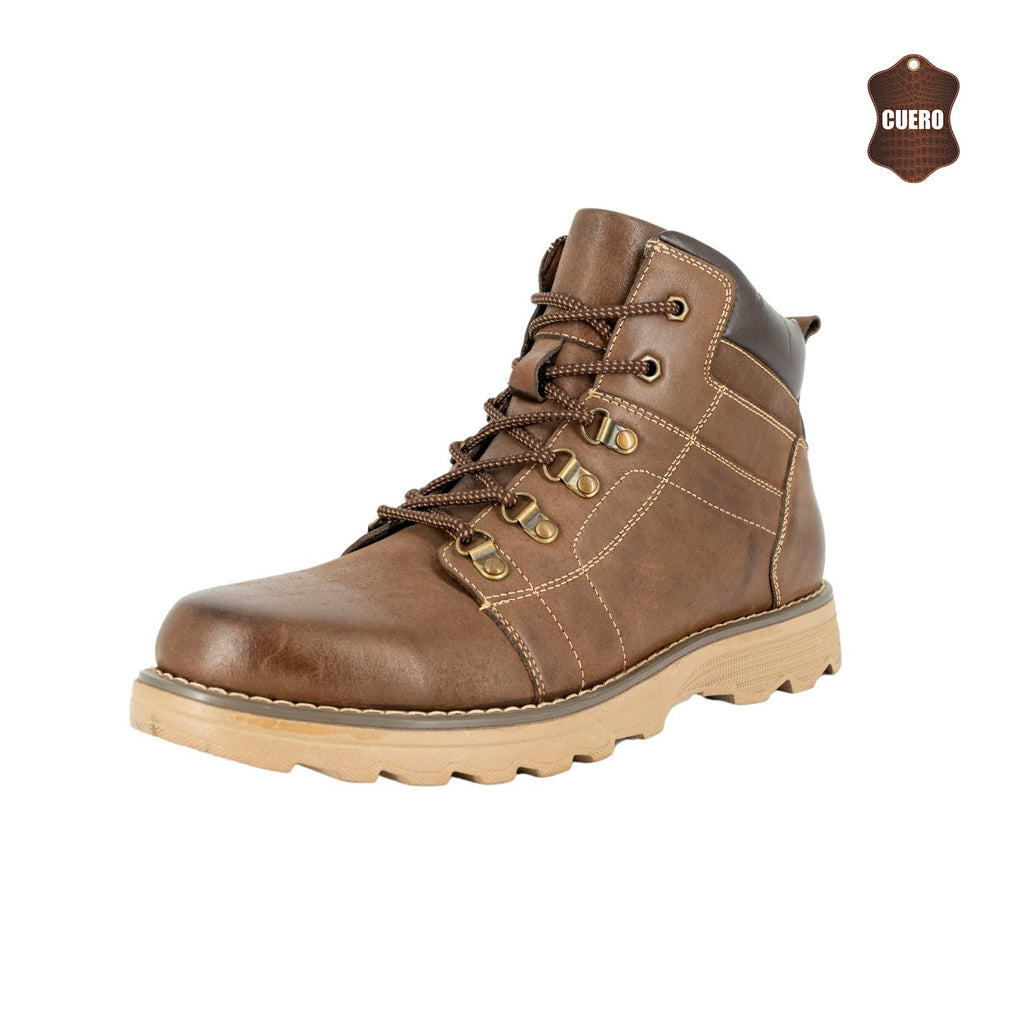 Botin de Cuero Leon Café London Adixt