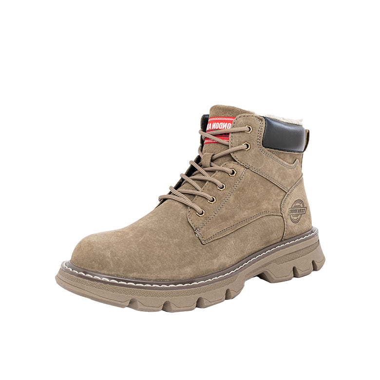 Botin de Cuero con Chiporro Alonso Khaki London Adixt