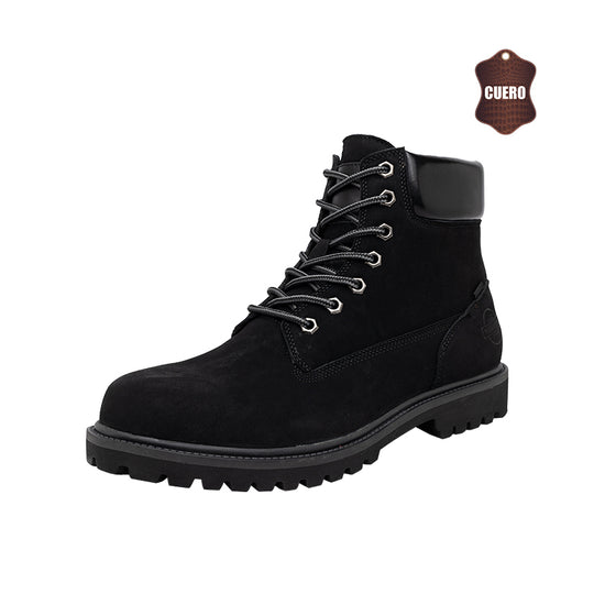 Botin de Cuero Augusto Negro London Adixt